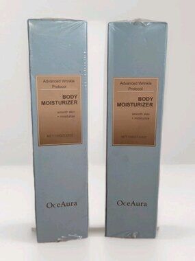 Lot of 2 OceAura Body Moisturizer Advanced Wrinkle Protocol with Niacinamide New